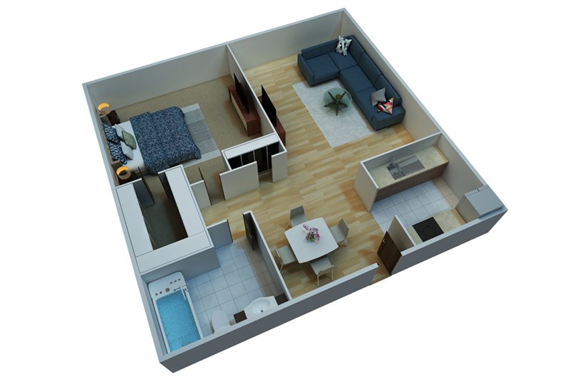 2037984827Toulouse 1 Bed 1 Bath